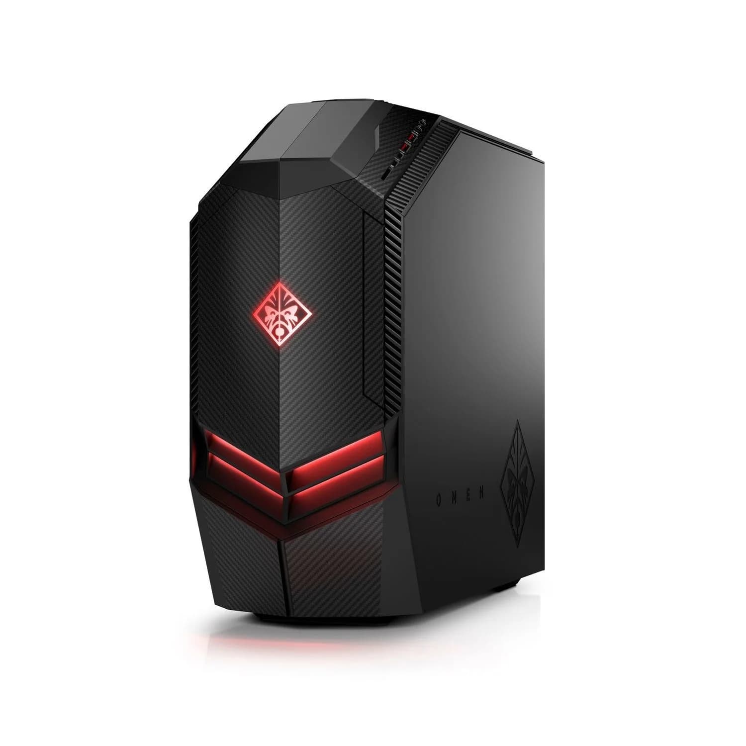 نمای زاویهدار بدنه کیس گیمینگ HP OMEN 880