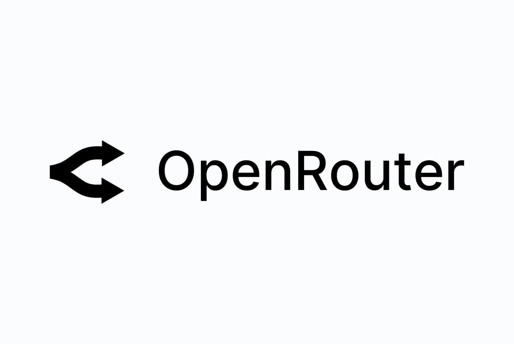 نشان و نام OpenRouter روی زمینه روشن